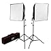 Produktbild LED Dauerlicht Studiosoftboxset Tageslichtleuchten Dauerlicht Life of Photo 120W/5100lm 4500lx Beleuchtungsstärke in 1m Entfernung 5400K inkl. Stative Leuchtmittel und Transporttasche für Sach-Werbe- Makro Produkt und Portraitfotografie