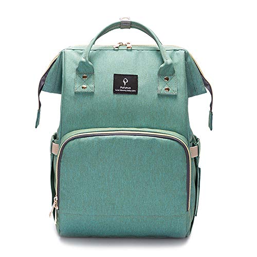Preisvergleich Produktbild JCPGW Rucksack Mit USB Ladeanschluss Kabel Isolierte Tasche Weiche Wickelunterlage Kinderwagen Riemen Große Kapazität Windeltaschen Multifunktions Wasserdichte Unisex Reise