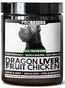 Pro Breeds Canine All in One Multi Nutrition Pet Food & Topper - Supplement with Vitamins, Minerals, Prebiotics, Probiotics, Antioxidants & More