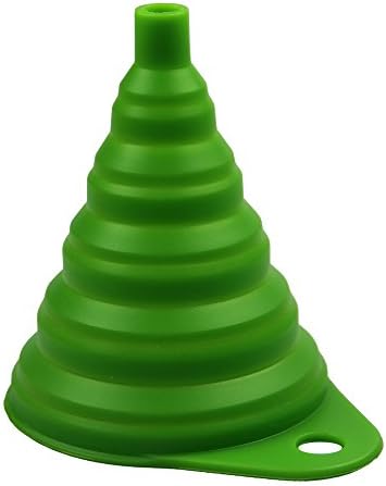 Tritina Home &amp; Kitchen Foldable Funnel,Silicone Collapsible Style,BPA-free,Heat Resistant,for dishwasher(Green)