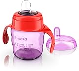 Philips Avent Easy Sip Spout Cup with Handle (200 ml, Pink)