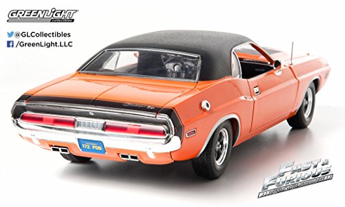 Dodge Challenger 1970 2 Fast 2 Furious orange/schwarz - orange with vynil black roof Greenlight 1:18