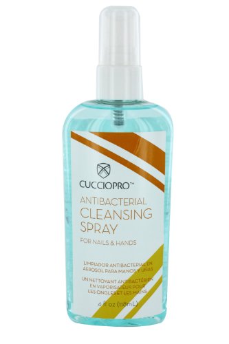 Cuccio Pro Antibacterial Cleaning Sanitiser Spray for Nails and Hands Before Any Manicure and Pedicure 118 ml