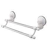 USO: este colgador de toalla elegante se adaptará a cualquier cuarto de baño, dormitorio y cocina de decoración, también se puede usar para colgar pañuelos, corbatas y otros accesorios en su guardarropa o guardarropa. Portátil para su uso en viajes