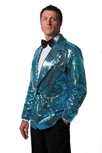 Preisvergleich Produktbild Pailetten Herrensakko, Blau, Gr. 58