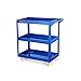 Produktbild Trolleys Multifunktionslaufkatze, Blaue kaltgewalzte Stahlwerkzeug-LKWs, Werkstatt-Servicewagen, Last 200 Kilogramm