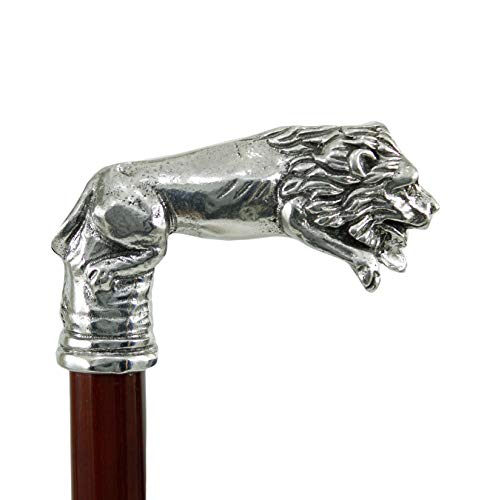 Gehstöcke CAVAGNINI Design, Spazierstöcke Lion elegant Zeremonie Jahrgang für Mann Frau orthopädisch robust solide schwarz braun made in Italy