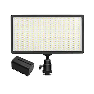DIGITEK LED D416 Professional Video Light & NP-750 Li-ion Battery with Micro USB Charging | Dimmable 3200k -5600k | Compatible with Tripods, Monopods, Cameras, Table stand & Camcorder | For YouTube Video , Product Photography, Makeup shoot and more (LED D416 COMBO)
