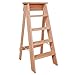 Produktbild TZ-DZC Trittleiter Stehleitern Stepladder Folding Ladder Hocker Haushalt Ascend Hausrenovierung Hoch 91CM (Color : Holz)