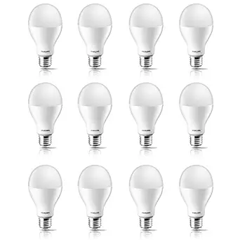 Philips Stellar Bright Base E27 14-Watt LED Bulb (Pack of 12, Warm White)