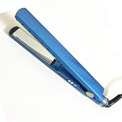 Professional Hair Straightener Does Not Hurt The Anti-Scalding Electric Hair Straightener  Straight Volume Dual-Use  LED Display Temperature  Five-Speed Temperature Control - Blue