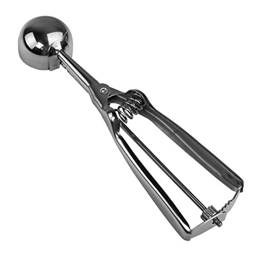 ZNYSTAR Portionierer Eisportionierer Eis-Löffel Eiskelle Schaber Eiszange Eiskratzer 4cm Edelstahl Eisbereiter für Tadellos runde Kugel aus Eis (Eisportionierer) - 2