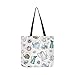 Produktbild Vintage Wasserkocher Teekannen Bouquets Canvas Tote Handtasche Schultertasche Crossbody Taschen Geldbörsen für Männer und Frauen Einkaufstasche