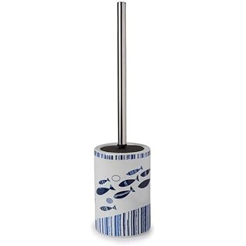 Nautical / Seaside Theme Toilet Brush Holder with Seahorse (53017 ...