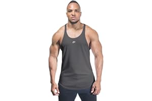 DECISIVE FITNESS Slim Fit Gym Stringer Vest for Men Breathable and Quick Dry Sportswear Bodybuilding Premium Tank Top for Workout Weight Lifting Running Muscle Athletic Top Plain