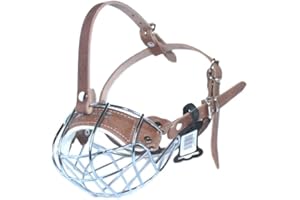 L&J Pets Uk Metallkorb Maulkorb für Französische Bulldogge | Korbmaulkorb für Frenchies Starker Metallmaulkorb