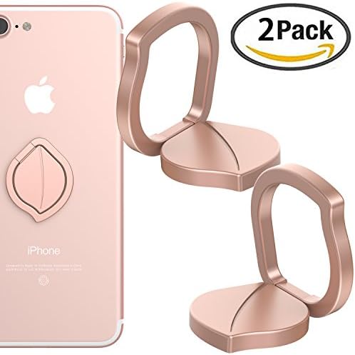 Phone finger ring holder/stand 2pcs /Metal Finger Grip Stand Holder Ring Car Mount 360° Rotation Phone Ring Grip for Samsung s7 Galaxy iphone 7 8 X Tablet PC Smartphone phone ring