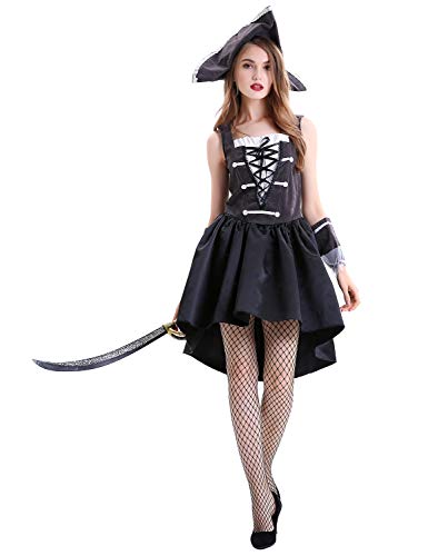 XINSH Disfraz Halloween Pirata Mujer Costume Cosplay Carnaval Navidad Fiesta para Adultos