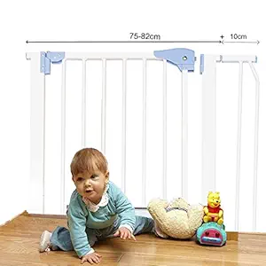 Kiddale Safety Gate (Barrier, Fence) for Baby Kids, Dogs, Pets, Infants and Babies Suitable for Home Inside Room Doors (85-92 cm) - 3 ft Gate