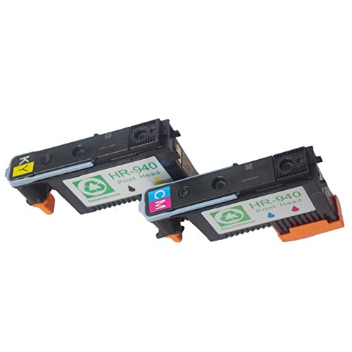 Caidi 2x Hp 940 Druckkopf für Compatible für HP Officejet Pro 8000 Wireless, 8000AIO, 8000W, 8500, A809, A909a, A909g, A909n, 8500A e-All-in-One Plus, All-in-One 8500AIO, 8500W Drucker