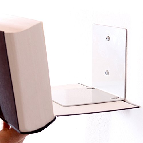 3er Set Schwebende Bücher: unsichtbares Regal für Bücher, originelle Bücherstütze mit bis zu 10kg Tragkraft, stapelbarer… - 6