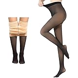 Prixelo Women Skinny Fit Mid Rise Winter Fleece Warm Thermal Leggings Tights Pants (Dual Tone) Multicolor 32: 