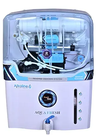 Water Solution Aquafresh Aura line 15 L RO+UV+UF+TDS+Mineral Electrical Ground Water Purifier(White+Blue)