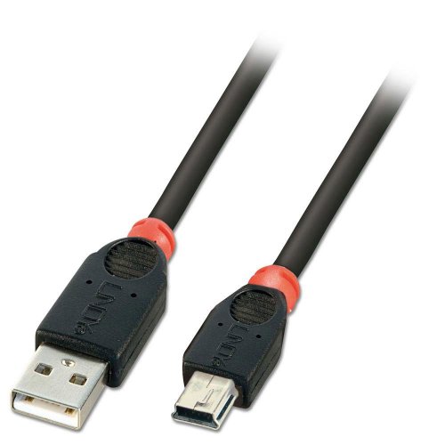 Lindy 31889 - USB 2.0 Kabel - Typ A-Stecker an Typ Mini B-Stecker - schwarz - 10m
