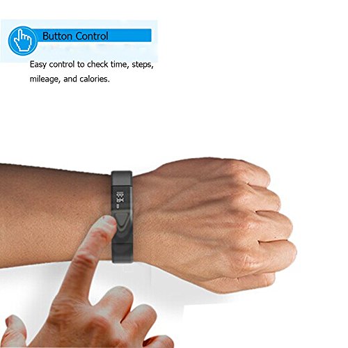 Juboury Fitness Armband, Fitness Tracker mit Schrittzähler, Schlafüberwachung, Anrufer- und Nachrichtenanzeige für iOS- und Android Smartphones - 4