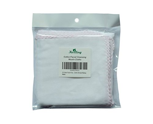 Karlling 10 Cotton Facial Cleansing Muslin Cloths Remove Makeup