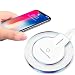 Produktbild Bescita Qi Fast Wireless Ladegerät, Power-Ladepad für iPhone XS / XS MAX / XR Tragbare Ultradünne Acryl Clear Wireless-Ladegerät (Weiß)