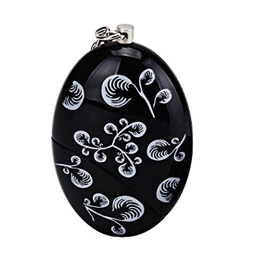 Eastlion Notfall-Alarm 120db Polizei Stärke Keychain Key Ring Blume schwarz