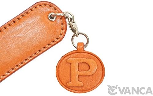 Alphabet P Genuine Leather Paper Knife/Letter Opener *VANCA* Handmade in Japan