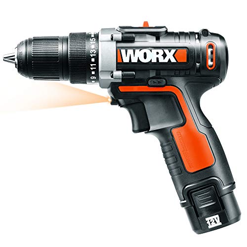 WORX WX128.3 Taladro Atornillador 12V 2Ah 2bat, 12 W, 12 V