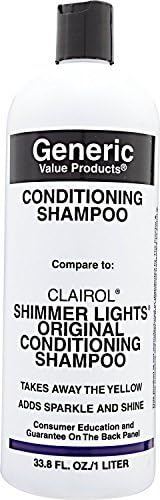 Conditioning Shampoo compare to Clairol Shimmer Lights Original Conditioning Shampoo 33.8 oz. by Generic Value Products
