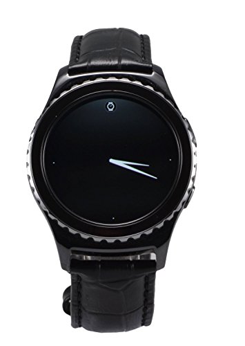 Preisvergleich Produktbild OKCS Samsung Gear S2 Classic Kroko echt Leder Armband schwarz