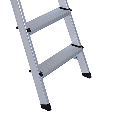 Homcom® Stehleiter Aluleiter Klapptritt Trittleiter Haushaltsleiter Leiter Stufenleiter 4 – 5 Stufen (4 Stufen) - 9