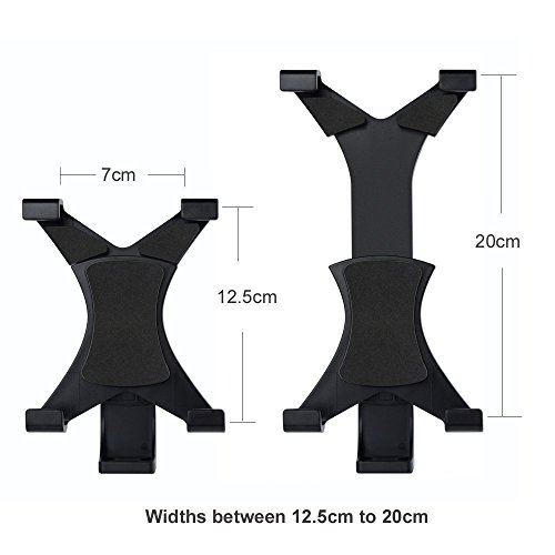 Zacro Supporto Tablet Universale per Treppiede Monopiede Bastone Selfie, Adattatore Supporto Regolabile per Apple iPad 2 3 4 iPad Mini, Samsung Galaxy Tab 2 3 4 Pro, Tab S, Microsoft Surface, Google Nexus ecc