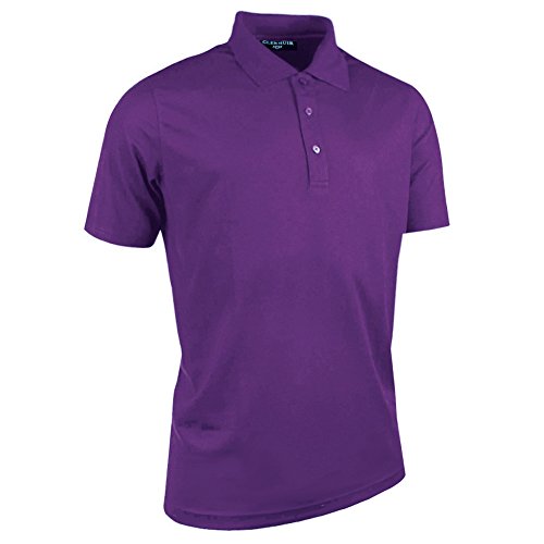 Glenmuir Polo Pique Transpirable de Manga Corta Modelo Performance Para Caballero/Hombre (M/Morado)