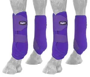 Tough 1 Extreme Vented Sport Boots Set, Purple, Large