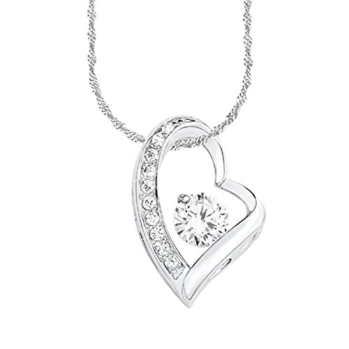 amor-Damen-Kette-mit-Anhnger-925-Silber-rhodiniert-Zirkonia-wei-Rundschliff-45-cm-9959396