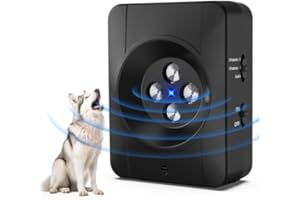 BUBBACARE Antibell für Hunde, Ultraschall Hunde Anti Bellen Gerät, Antibell Gerät Hund Anti Bellgerät Bellenstopper Antibell für Hunde Hundebellen-Abschreckmittel Hunderindenstopper für Kleine Große (Schwarz)