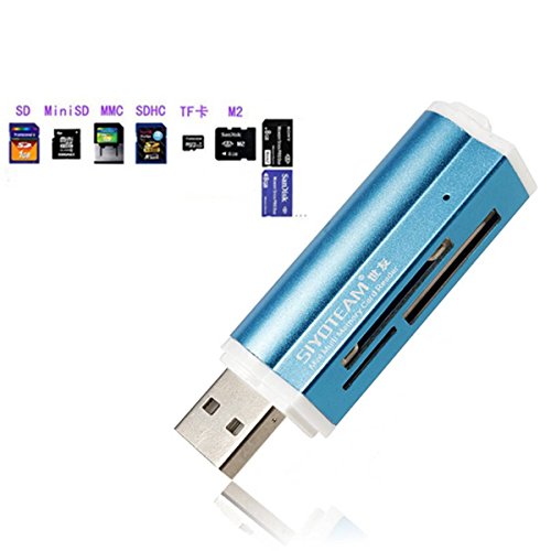 SAWAKE Universaler All in 1 USB Multi-Kartenleser Speicherkartenleser Fuer Micro SD MMC SDHC TF M2 Memory Stick - 5