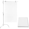 Goshoot 1x1.7M Diffuser Fabric for Soft Box Light, Nylon Silk Diffusion White Seamless Light Modifier Photo Studio Lighting Product Photography Light Tents Portrait