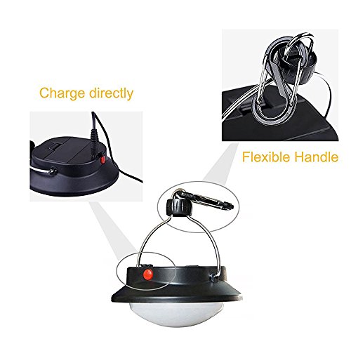Camping Lampe LED Campinglampe Zelt Laterne Camping Laterne – 60 LED Wiederaufladbare Hängende Lampe mit USB Kabel und Batterie für Camping Wandern und Notfall - 2