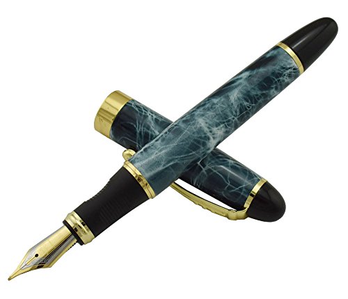 Pluma estilográfica Erofa Jinhao 450, color azul celeste