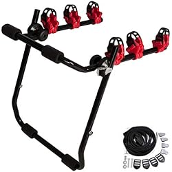 WOLTU Porte-Vélo de Voiture Supports de bicyclettes Pliable arrière Voiture à 3 Roues FZ1132