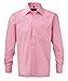 Produktbild Russell Collection Herren Langärmeliges Hemd 100 % Baumwolle pflegeleicht  - Rosa - Bright Pink - Small
