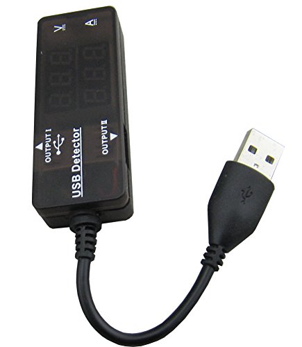 Yeeco DC 3.2-10V 0-3A Dual USB Output Charging Detector Digital LED Amperemeter Voltmeter Spannung Strom Guage Amp Volt Ampere-Anzeige - 7