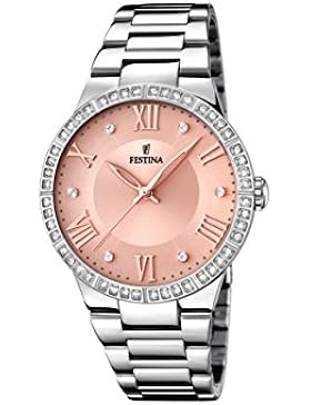 Festina Damen-Armbanduhr Mademoiselle Analog Quarz Edelstahl F16719/3